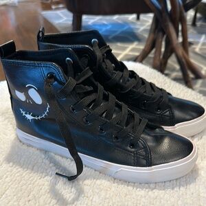 Disney Black Canvas Sneakers with The Nightmare Before Christmas Design